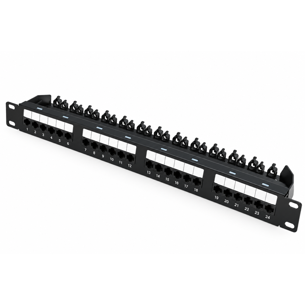 DAD LINK Unshielded 24-Port Full-Loaded Patch Panel Cat.6